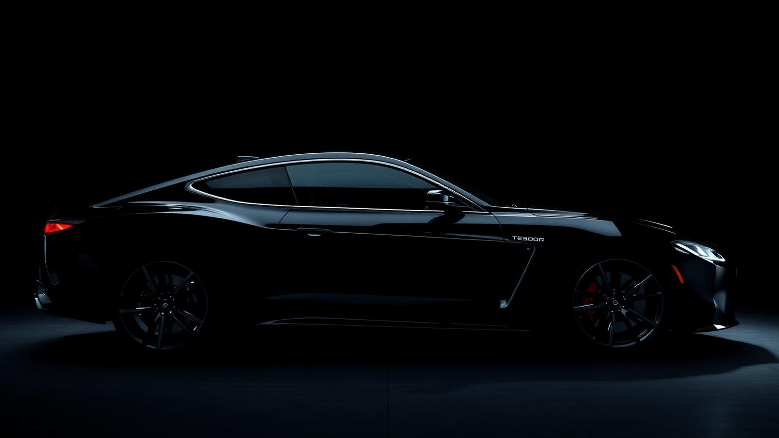 Premium car silhouette for paint protection coverage configuration
